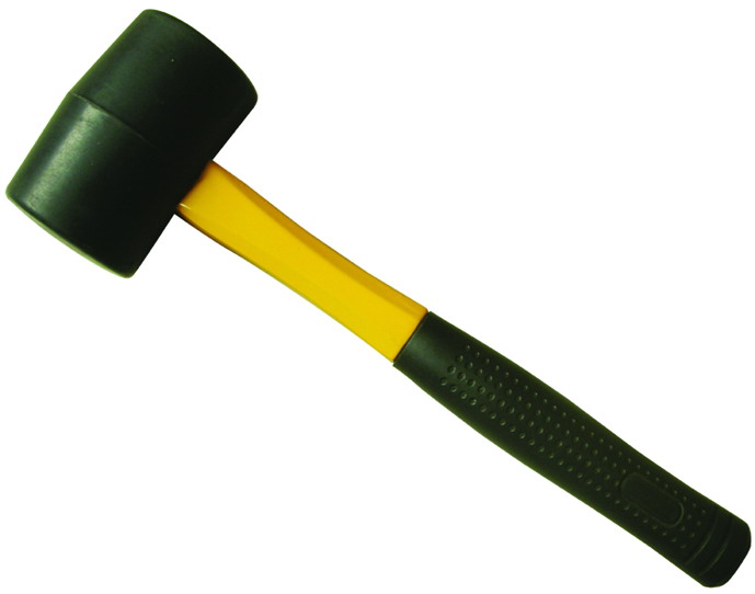 Rubber Mallet with Fiberglass Handle
