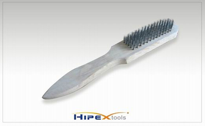 Steel Wire Brush with Wooden Handle (0414001)