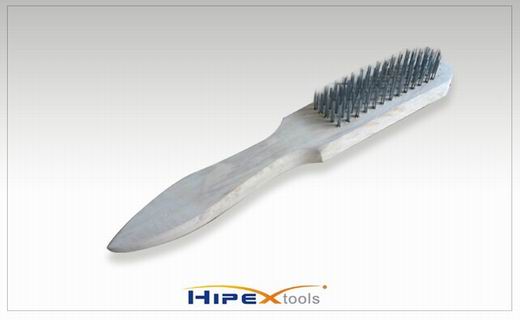 Steel Wire Brush with Wooden Handle (0414001)